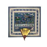 Hmong Story Wall Hanging Framed 31 1/4