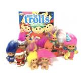 Vintage Troll Dolls Collection Book &  Bus Toy