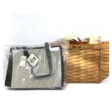 Coldwater Creek Juliana Croco & Longaberger Tote