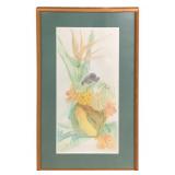 Colored Pencil Signed David Deaton Framed