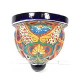 Hand Painted Mexican Talavera Pottery Wall Pocket