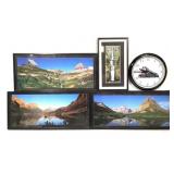 FR Panorama Photo Reproductions Train Wall Clock+