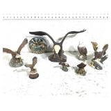 8 Ceramic Eagle Decor Items