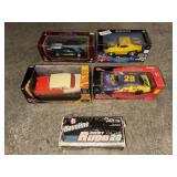 5 Racing Car Figures / Models in Original Boxes
