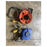 Retractable Extension Cord & Pneumatic Hose