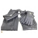 Harley Davidson Handlbar Purse + Gloves