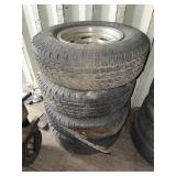 4 - 245/75R16 BF Goodrich Tires & Alum. Rims