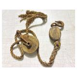 Vtg Rope Pullies