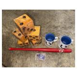 Colts Mugs, Novelty Wood Dice, Bat +