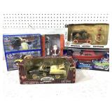 6 Car & Gas Station Models in Boxes