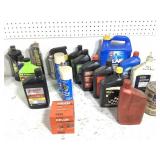 Various Motor Oils, Antifreeze +