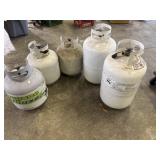 5 Propane Tanks
