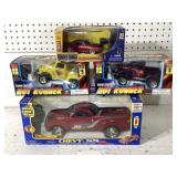 4 Vtg Model Car Toys in Original Boxes
