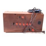 Vtg Wood Framed Radio Battery Tester