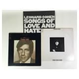 3 LPs Leonard Cohen