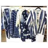 5 Vtg Indigo Dyed Shirts +