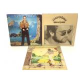 3 Elton John LP's Honky Chateau Yellow Brick Road+