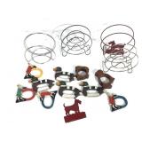 4 Napkin Holders Scotty+ 9 Napkin Rings H Painted+