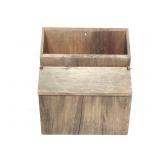 Rustic Hand Made Wood US Mail Wall Box