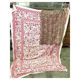 Traditional Dyed Fabrics w Red Black & White