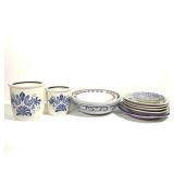 10 Pcs DDR German Crocks Dedham Bowl Servers+