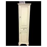 Contemporary White Linen Cabinet