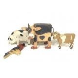 Hand Carved Wood Animal Figurines