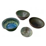 Glazed Art Pottery Bowls