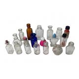 Sm. Perfume & Apothocary Glass Bottles 15+