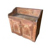 Large Early Hardwood Dry Sink