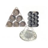 Stove Top Toaster Cast Iron Gem Pan 11 Cup Popover