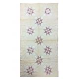 Early Long Slim Star Quilt - 96' x 55'
