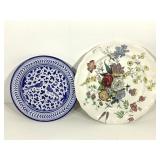 Hand Painted Cobalt Blue & Copland Spode Platter