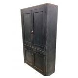 Large Primitive Black Cupboard/Cabinet