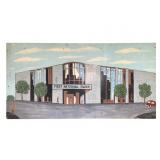 4' x 8' Plywood w/ First National Bank Painting