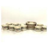 10 Mason Ironstone Teacup & Saucer Sampler Pattern