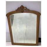 Carved Quartersawn Oak Mirror