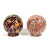 2 End of Days Globe Light Covers 5 1/2' H