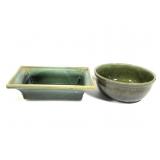 Hull Green Bowl & Planter