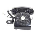 Vtg Black Rotary Phone
