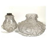 Embossed Glass Shades 7' & 11' W