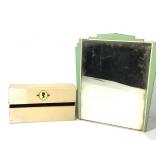 Art Deco Medicine Cabinet & Metal Paper Towel Hold