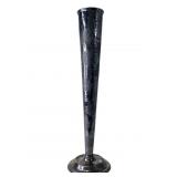 Sterling Silver Plated Grapevine Trumpet Vase
