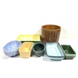 7 Planters Bowls McCoy Los Angeles McFarlin Hull
