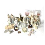 Miniature Ceramic Nativity Set Figures +