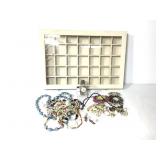 Timex Indiglo Watch w Costume Jewelry +