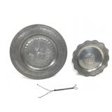 Fein Zinn Pewter Plate & Platter