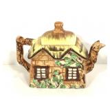 Occupied Japan Ceramic Cottage Teapot w Lid