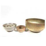 Art Pottery Signed Bowls Spouted Bowl