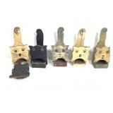 6 Folk Art Kitchen Matchbox Holders 5 Cat 1 Dog